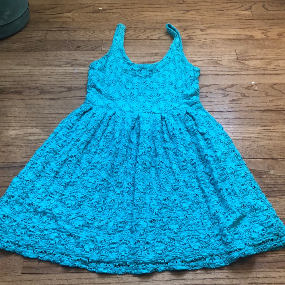 Eight Sixty dress teal color size small